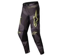 alpinestars Racer Hollow Pantalon de cross Noir/Gris/Camouflage/Jaune 36 homme
