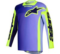 Alpinestars Racer Portl, maillot M Mauve/Jaune Néon/Noir Mauve/Jaune Néon/Noir