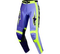 Alpinestars Pantalon de cross Racer Portl Violet/Jaune Taille 36
