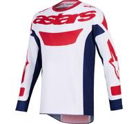 Alpinestars Maillot de motocross Racer Riway Blanc/Bleu/Rouge Taille L Homme