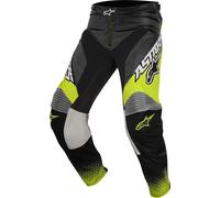 Alpinestars Racer Supermatic Pantalon motocross 2017, noir/jaune, Taille 28