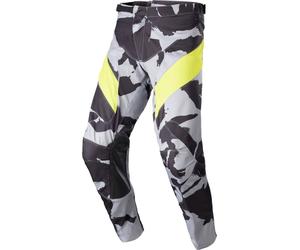 Alpinestars Racer Tactical 2023 Pantalon de motocross, gris/jaune, Taille 30
