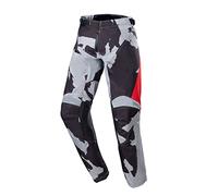 Alpinestars Racer Tactical 2023 Pantalon de motocross jeunesse, grau/rot, 24