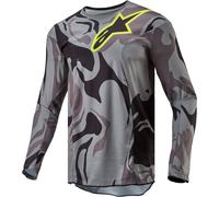 Alpinestars Racer Tactical Maillot de motocross, Gris/Camoflage, Taille M