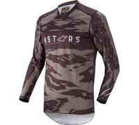 Alpinestars Racer Tactical Maillot de motocross, noir-gris, taille S pour homme