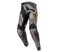 Alpinestars Racer Tactical Pantalon de motocross, noir-gris, taille 36 pour homme