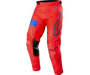 Alpinestars Racer Tech Atomic, pantalon en textile 30 Rouge/Bleu Foncé/Bleu Rouge/Bleu Foncé/Bleu