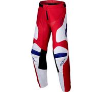 Alpinestars Racer Veil Pantalons de motocross pour jeunes, Rouge/Blanc, Taille 24