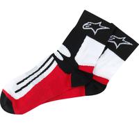 Alpinestars Racing Road, chaussettes Court L/XXL Noir/Rouge Noir/Rouge