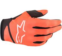 Alpinestars Radar Gants de motocross pour les jeunes, Orange/Noir, Taille S