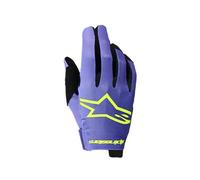 Alpinestars Radar Gants de motocross, pourpre-jaune, taille XL pour homme