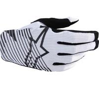 Alpinestars Radar Pro Gants de motocross, Blanc, Taille M