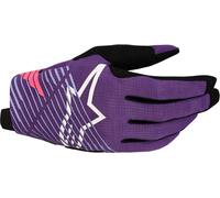 Alpinestars Radar Pro Gants de motocross, violet/noir, Taille 2XL