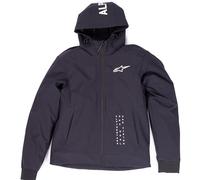 Alpinestars Sweat à capuche moto Radium Tech zippé Noir/Blanc L Homme