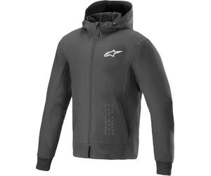 Alpinestars Radium Tech Sweat à capuche zippé moto, Noir/Blanc, Taille 3XL