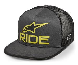 Alpinestars Ride 4.0 Trucker Hat Casquette de Baseball Homme Charbon/Noir/Lime Taille Unique