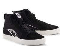 Alpinestars Ride-63 Canvas Chaussures moto, Noir/Blanc, Taille 9,5