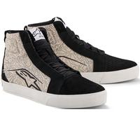 Alpinestars Ride-63 Canvas Chaussures moto, Noir/Gris/Blanc, Taille 7,5