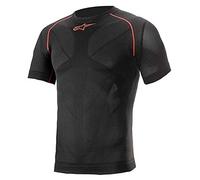 Alpinestars Ride Tech V2 Short Sleeve Summer, Noir/Rouge, M-L Homme