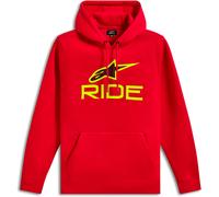 Alpinestars Ride V3, sweat à capuche S Rouge/Jaune Néon/Noir Rouge/Jaune Néon/Noir