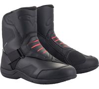 Alpinestars Ridge V2 Bottes de moto imperméables, noir-rouge, taille 39 pour homme