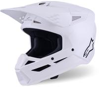 Alpinestars S-M3 Casque de motocross, blanc, taille M pour homme