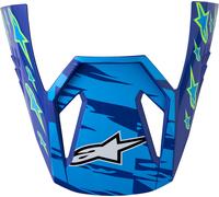 Alpinestars S-M3 Falcon Pic du Casque des Jeunes, bleu/blanc/noir, Taille unique