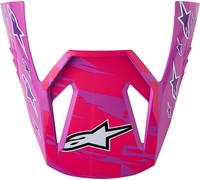 Alpinestars S-M3 Falcon Pic du Casque des Jeunes, Violet/Blanc, Taille unique