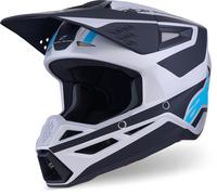 Alpinestars S-M3 Heat Casque de motocross, Noir/Argent mat, Taille XL (61/62)