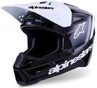 Alpinestars S-M3 Radium, casque de motocross M Noir/Blanc/Gris Noir/Blanc/Gris