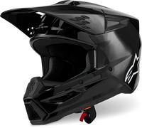Alpinestars S-M3 Solid, casque de motocross XXL Noir Noir