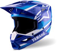 Alpinestars S-M3 Yamaha, casque de motocross L Bleu/Bleu Clair/Blanc Bleu/Bleu Clair/Blanc