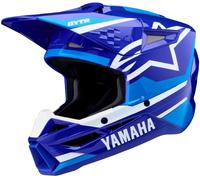 Alpinestars S-M3 Yamaha, casque de motocross pour jeunes YS Bleu/Bleu Clair/Blanc Bleu/Bleu Clair/Blanc