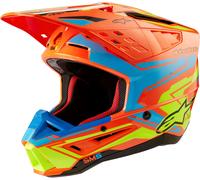 ALPINESTARS Casque moto S-M5 Action 2 Orange Fluo / Cyan / Yellow Fluo Glossy 2024 XXL
