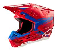Alpinestars S-M5 Action 2 2024 Casque de Motocross (Red/Blue,M (57/58))