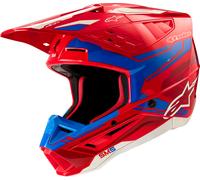 ALPINESTARS Casque moto S-M5 Action 2 Bright Red / Blue Glossy 2024 XS