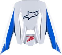 Alpinestars S-M5 Casque Peak, blanc-rouge-bleu