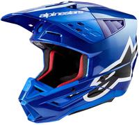 Alpinestars S-M5 Corp 2024 Casque de motocross, bleu, taille XS pour homme