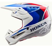 Alpinestars S-M5 Honda, casque à croix L Blanc/Bleu/Rouge Blanc/Bleu/Rouge