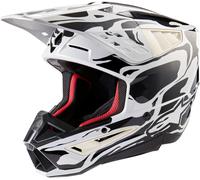 Alpinestars Casque de motocross S-M5 Mineral 2024 ECE 22.06 Gris clair Taille M (57/58)
