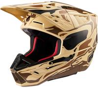 Alpinestars Casque de motocross S-M5 Mineral 2024 – Brun – Taille M (Homme)