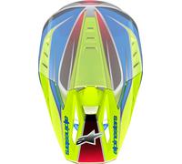 Alpinestars S-M5 Sail, pic Bleu/Jaune Néon/Argent/Noir Bleu/Jaune Néon/Argent/Noir