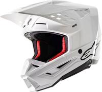 Alpinestars S-M5 Solid, casque de motocross XXL Blanc Blanc