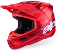 Alpinestars S-M7 Core Casque de motocross, rouge, taille M pour homme