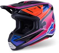 ALPINESTARS Casque moto S-M7 Fuse Blue / Purple / Pink 2026 S