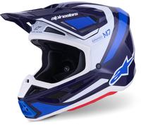 Alpinestars S-M7 Rise Casque de motocross, noir-rose, taille L pour homme