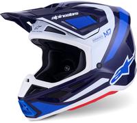 ALPINESTARS Casque moto S-M7 Rise Blue / White 2026 XL