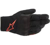 Alpinestars S Max Drystar Gants de moto imperméables, noir/rouge, Taille XL