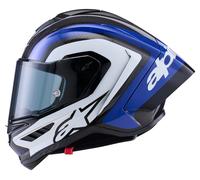 alpinestars S-R10 Arius carbone Casque Intégral Carbone/Bleu M unisex noir