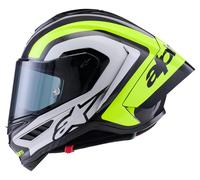 alpinestars S-R10 Arius carbone Casque Intégral Carbone/Jaune néon XL unisex noir